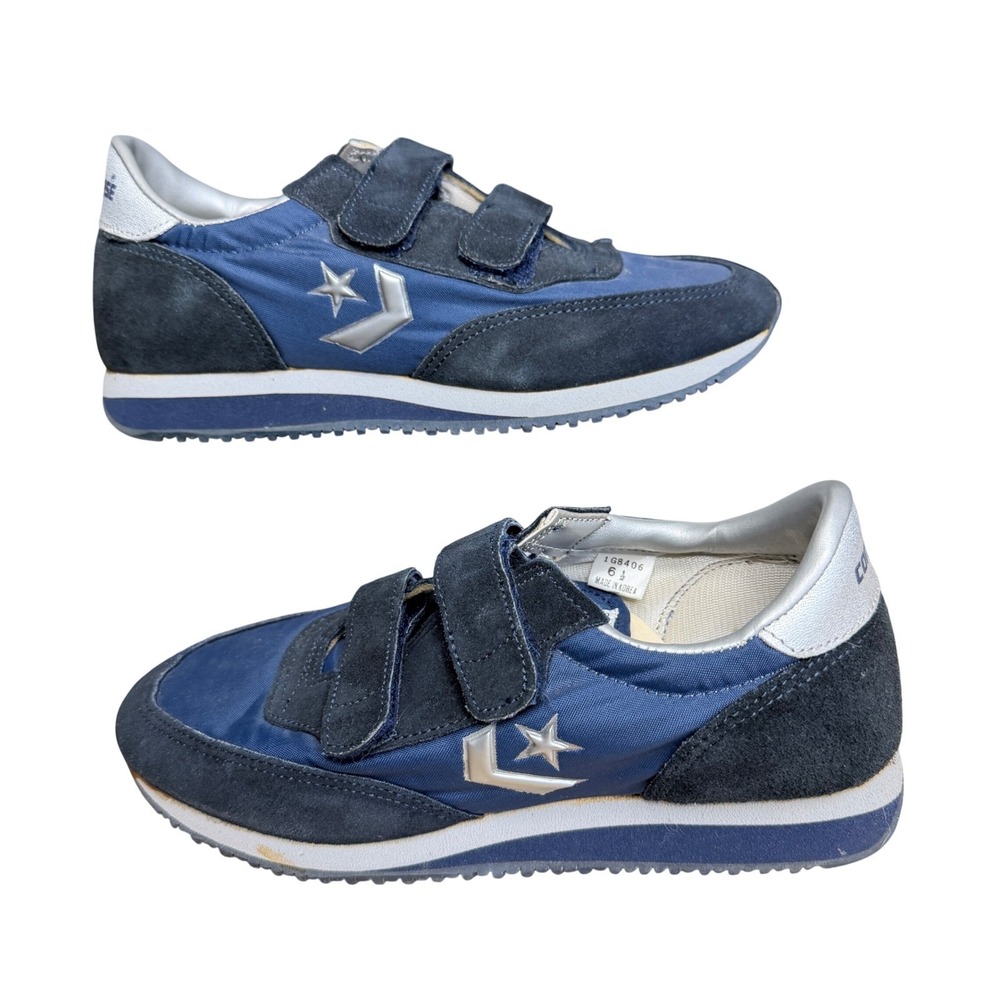 Converse 1984 Olympic Jogger Nylon Suede Women's 6.5 Navy Blue Vintage Sneakers